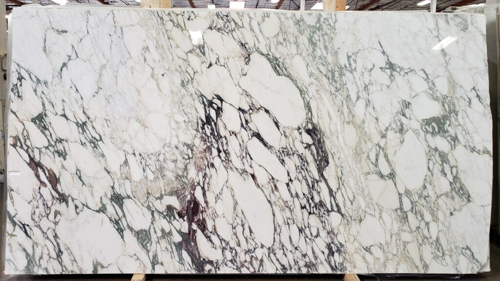slab of calacatta monet polished marble at IRG